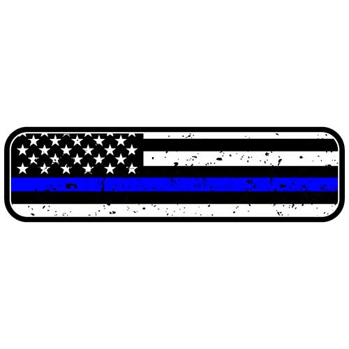 Blue Line Helmet Strip